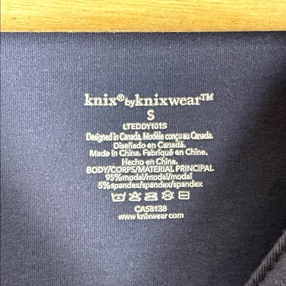 Knix Navy Button-Up Romper Size Small - Picture 2 of 5